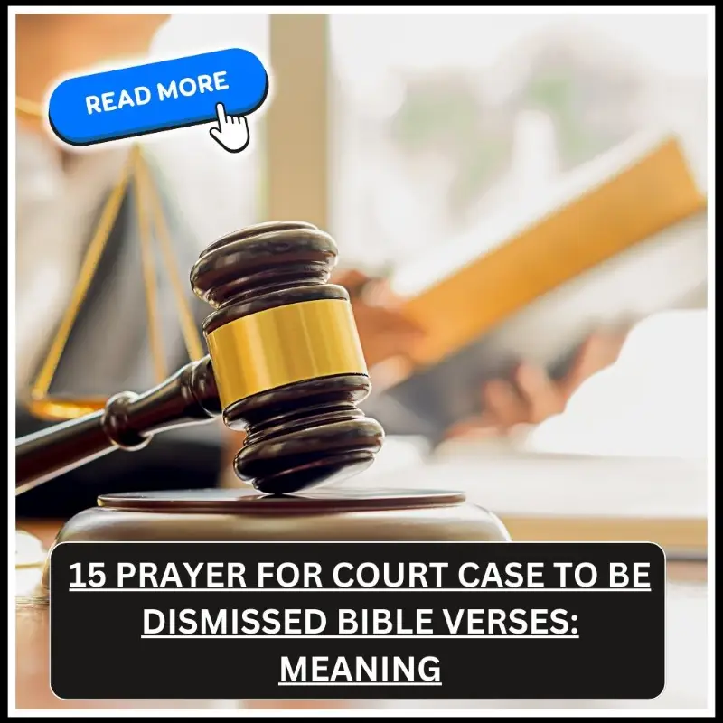 prayer for court case to be dismissed bible verse