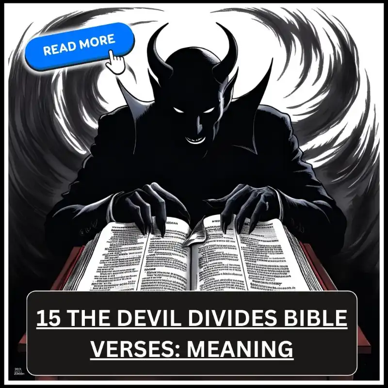 the devil divides bible verse