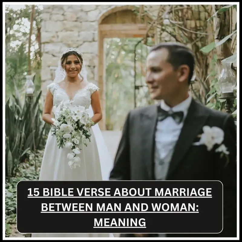 15 Bible Verse About Marriage Between Man and Woman Meaning