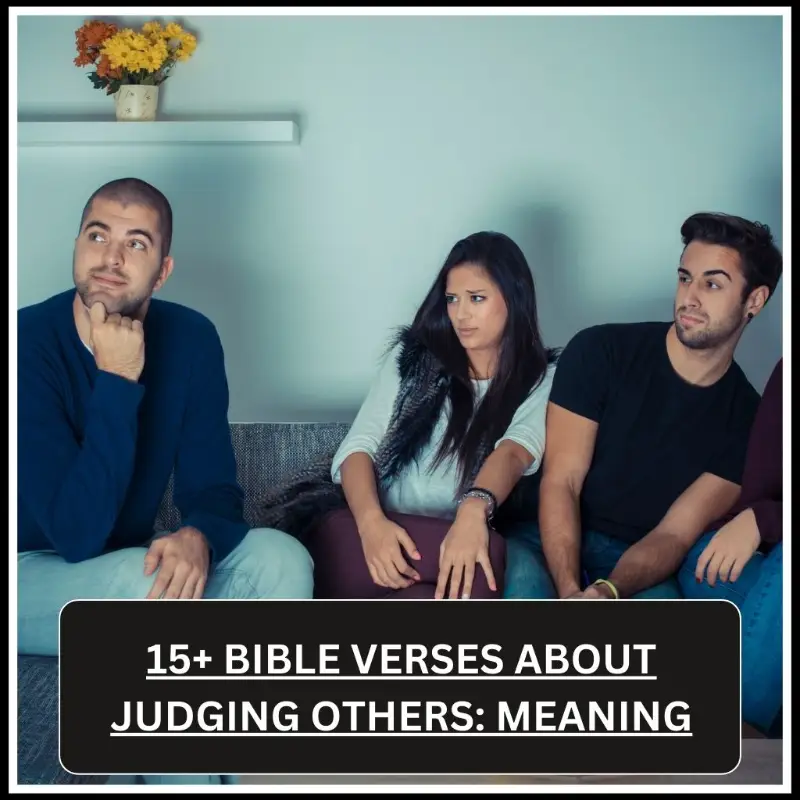 Bible Verses About Judging Others