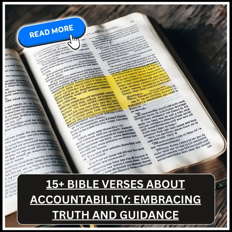bible verses about accountability