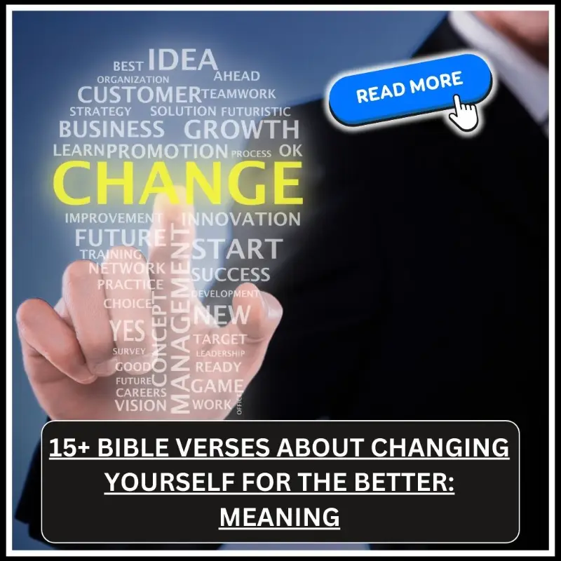 bible verses about changing yourself for the better