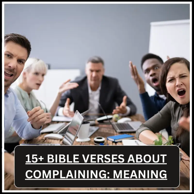bible verses about complaining