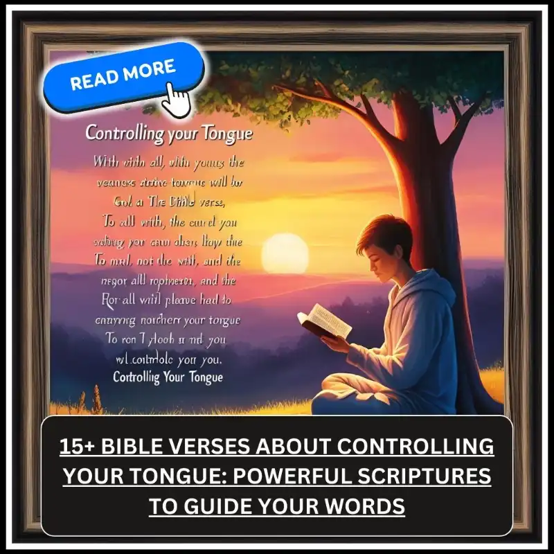 bible verses about controlling your tongue