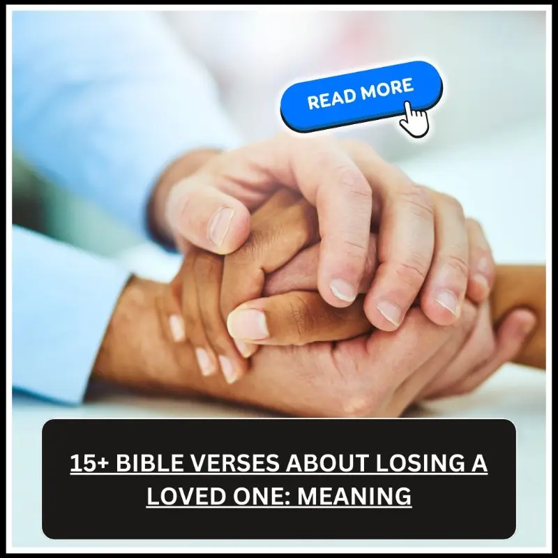 bible verses about losing a loved one
