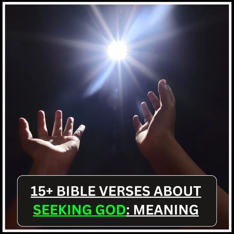 bible verses about seeking god