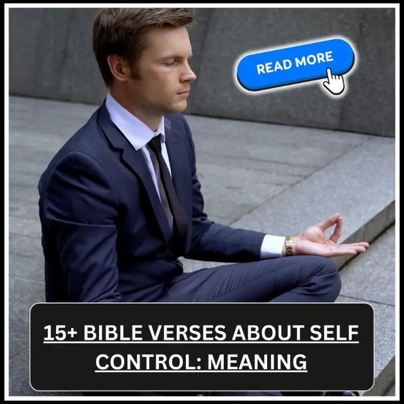 bible verses about self control