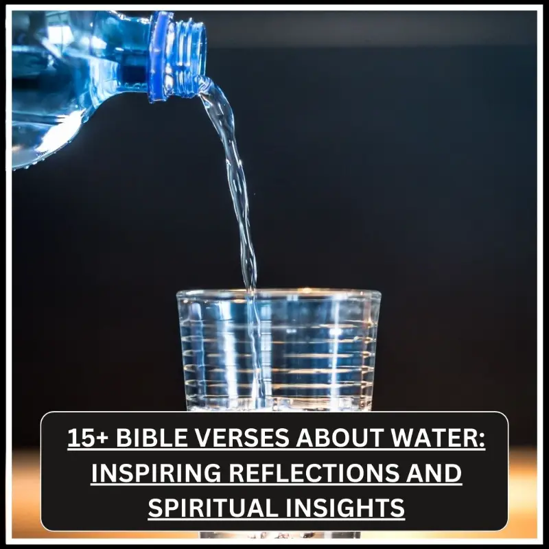 bible verses about water